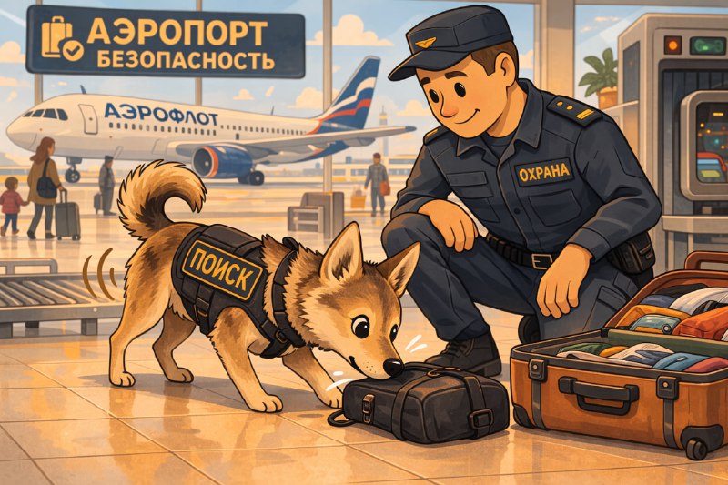 Шалайка на работе в аэропорту
